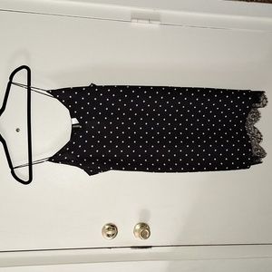 NWT H&M Polka Dot Lace Hem Slip Dress
